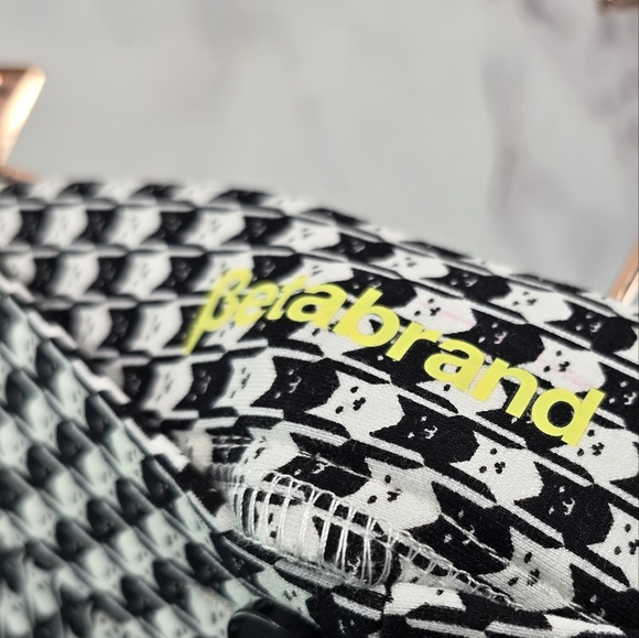 Betabrand Pants Womens Crop Black Skinny Pencil High Rise Catstooth - Picture 4 of 12